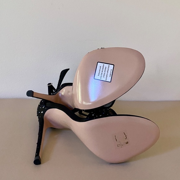 Gianvito Rossi Natalia Crystal Embellished High Heel Sandals 38 ( US7 / US8 ) - Picture 11 of 16